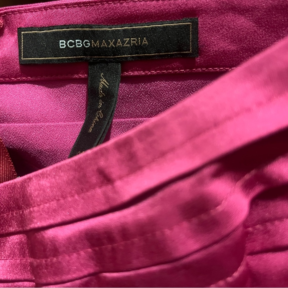 BCBGMaxAzria Fuchsia Layered Mini Dress - Picture 3 of 3